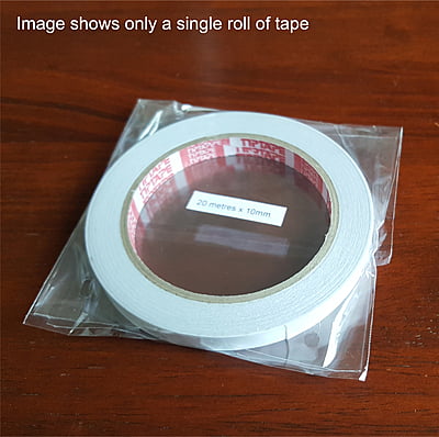Twin Pack 10mm wide Double Sided Tape