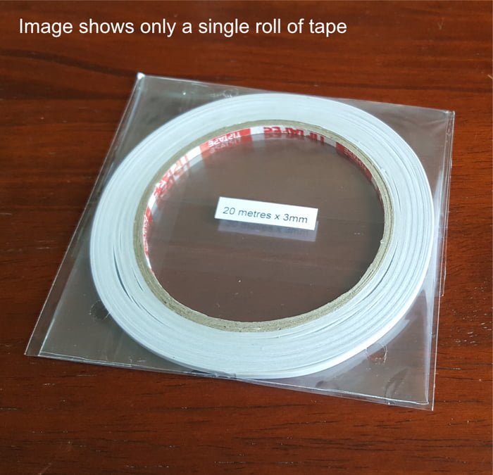 Twin Pack 3mm wide Double Sided Tape Twin Pack 3mm wide Double Sided Tape
