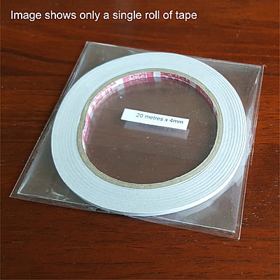 Twin Pack 4mm wide Double Sided Tape