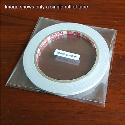 Twin Pack 6mm wide Double Sided Tape