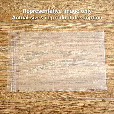 160x240mm 100 self-seal opp bags (Roomy A5)