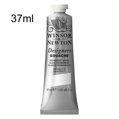 37ML W&N Gouache 37ml Permanent White S1