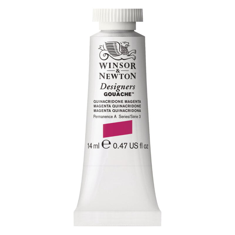 W&N Des Gouache 14ml Quinacridone Magenta 550 S3