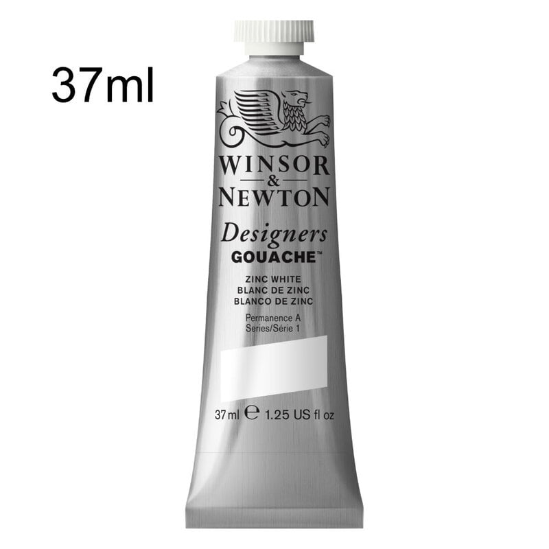 37ML W&N Gouache 37ml Zinc White S1